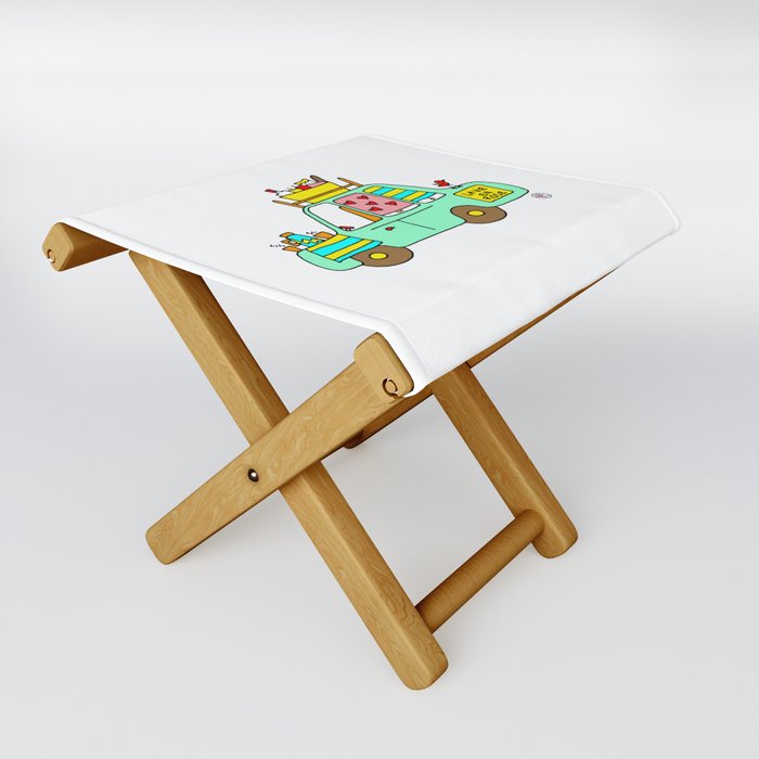 Cute Car Folding Stool By Mellowdays