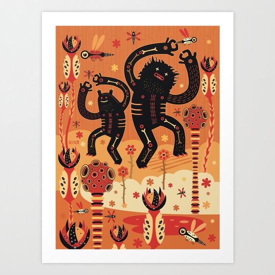 Les danses de Mars Art Print