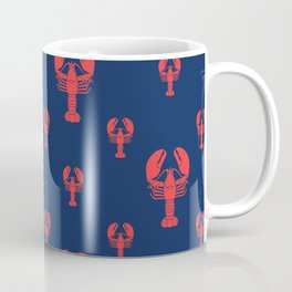 Lobster Squadron on navy background. Coffee Mug