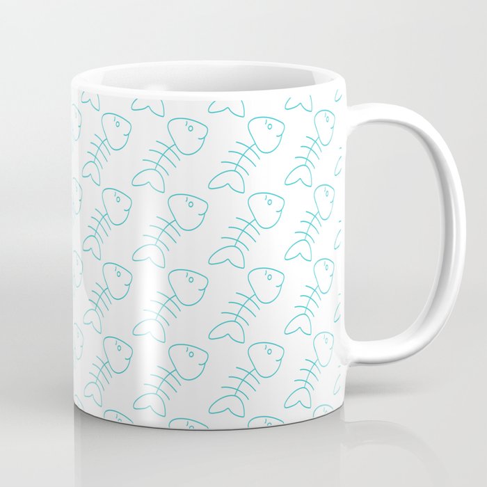 Fish Bone Pattern Coffee Mug