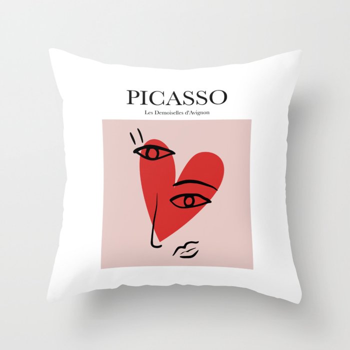 Picasso - Les Demoiselles d'Avignon Throw Pillow