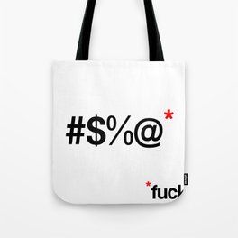 fuck Tote Bag | Graphic Design, Typography, Pop Art, Funny 