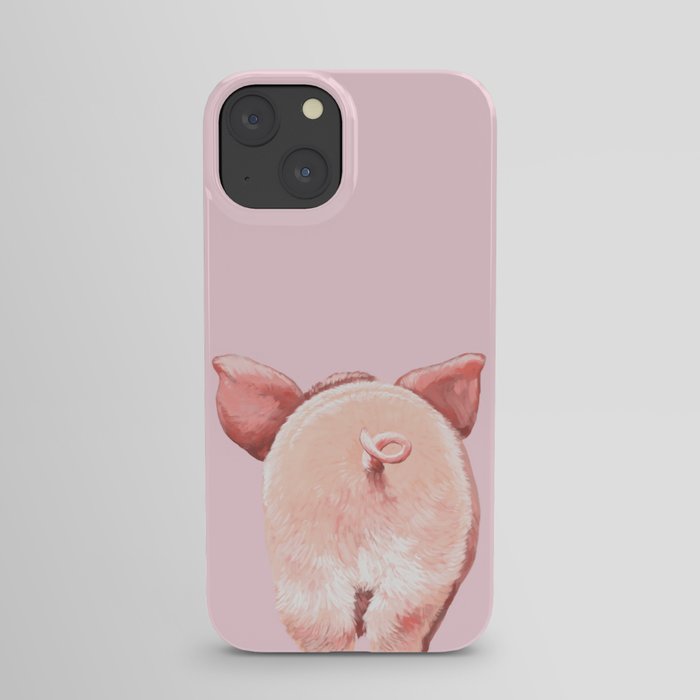 Pig Cutie Butt in Pink iPhone Case
