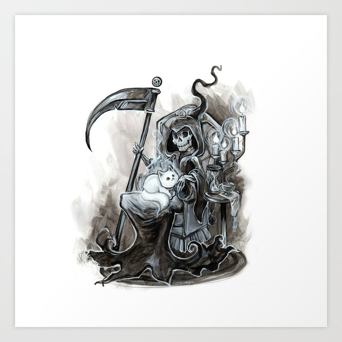 life and death art print by biancaromanstumpff