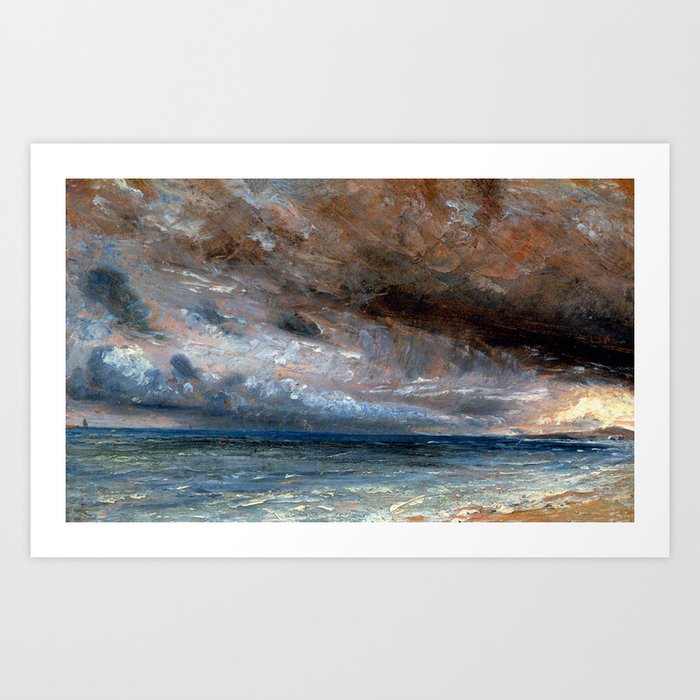 John Constable "Stormy Sea, Brighton" Art Print