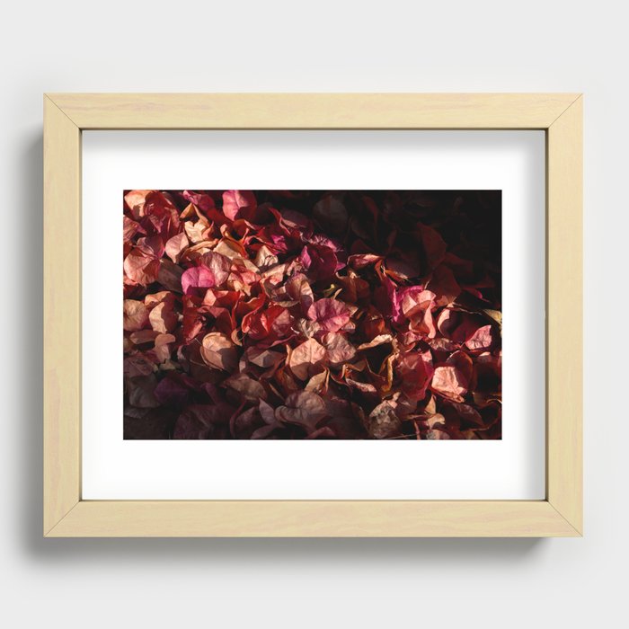 Mantle of Bougainvillea Flowers Recessed Framed Print
