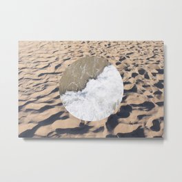 Sand & Water Metal Print