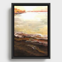 Autumn Water Framed Canvas