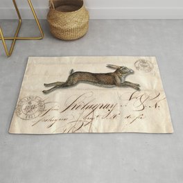 The French Rabbit Area & Throw Rug