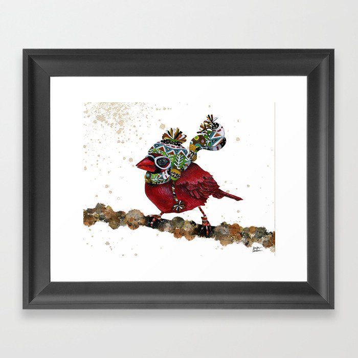 Cardinal Blaze 3 Framed Art Print