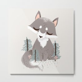 The "Animignons" - the Wolf Metal Print