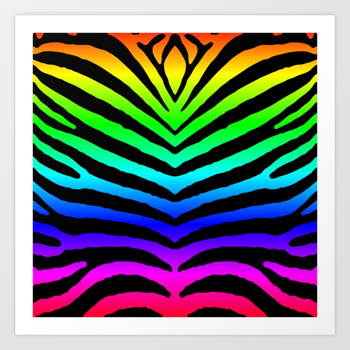 neon zebra stripes wallpaper