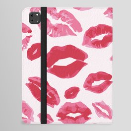 Lipstick Kisses iPad Folio Case