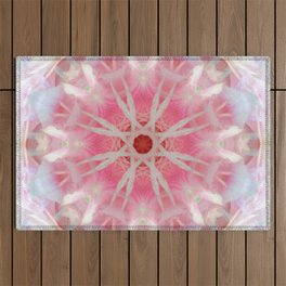 Mandala from Pink Flower Outdoor Rug