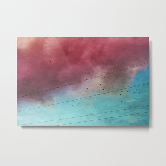 under a cotton candy cloud Metal Print