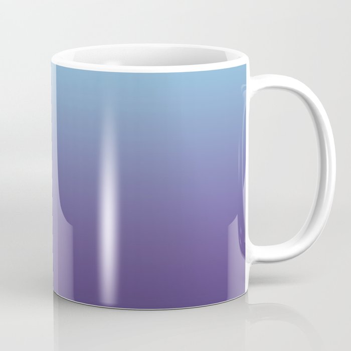 Ombre Blue Ultra Violet Gradient Pattern Coffee Mug
