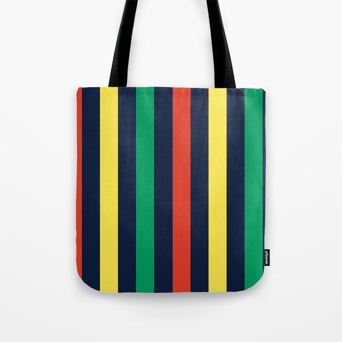 Bright & Bold Vector Stripes Tote Bag