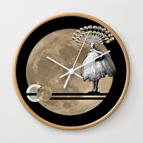 Moon. Child. Wall Clock
