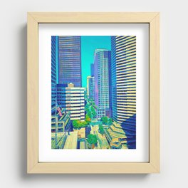 Seattle Downtown  Recessed Framed Print