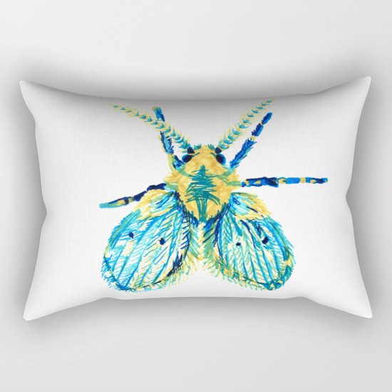 Drain Fly Rectangular Pillow