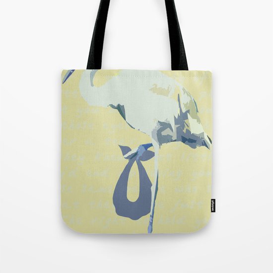 Baby Mine - cornflower blue/canary yellow Tote Bag