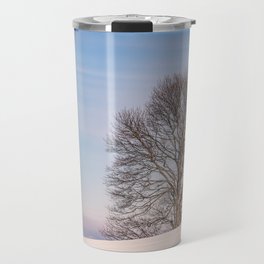 The lonely tree on a winter day Travel Mug