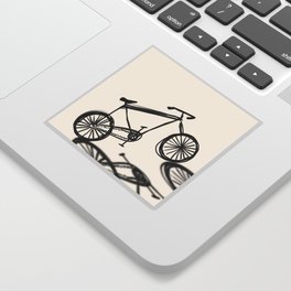 Bicycle Sketch Drawing black and white Sticker
