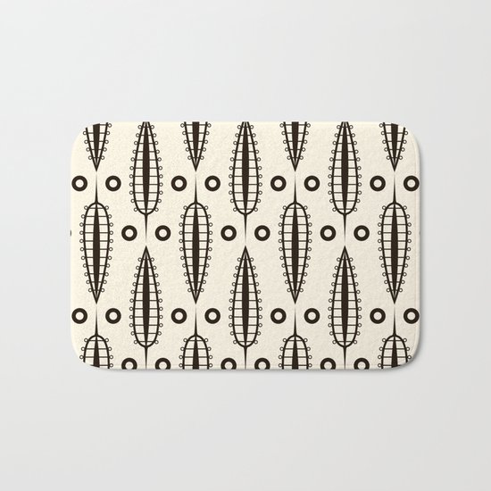 Art Deco . "Delicate leaves ". Bath Mat