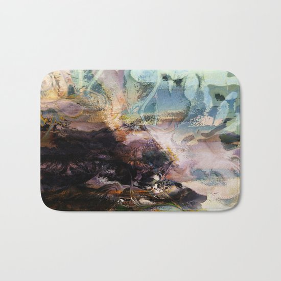 Morning Seashore Abstract Bath Mat