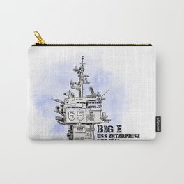 USS ENTERPRISE CVN-65 Carry-All Pouch | Digital, Drawing 