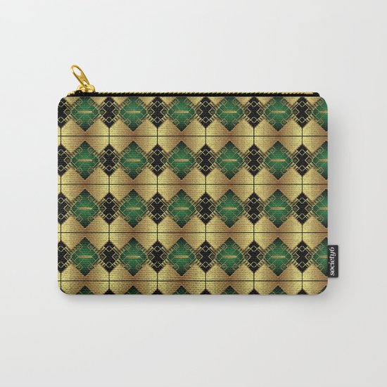 Vintage Art Decó Pattern Carry-All Pouch