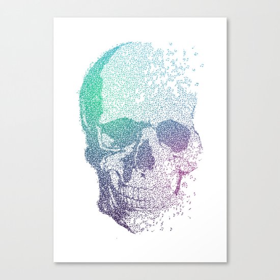 Music Skull Canvas Print