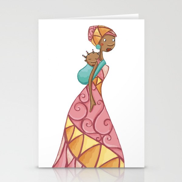 African beauty pink. Stationery Cards