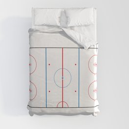 Hockey Rink Duvet Cover