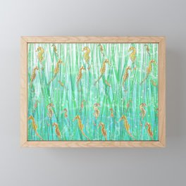 Seahorse Garden Framed Mini Art Print