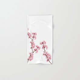 Cherry Branch with Pink, White and Red Flowers Bath Towel by Alina Oseeva -  Fine Art America