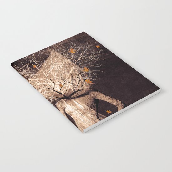 Dark portrait in autumn (colour option) Notebook