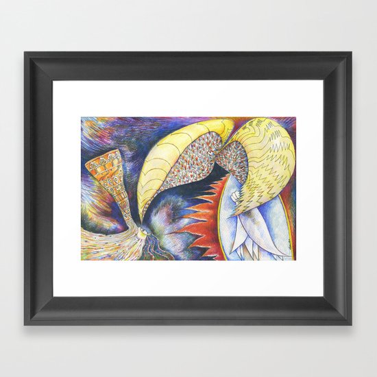 Fiery Furnace (by Trudy Creen) Framed Art Print