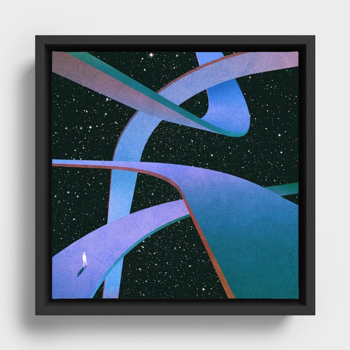 Cosmic Geometry 4 Framed Canvas