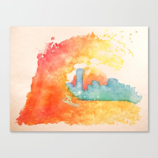 Bienvenido a Miami Canvas Print