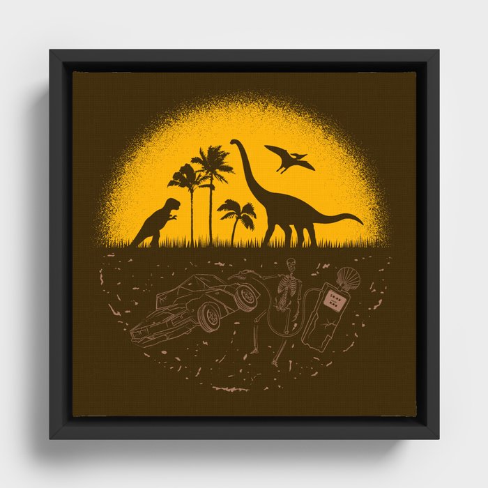 Fossil Fuel Framed Canvas