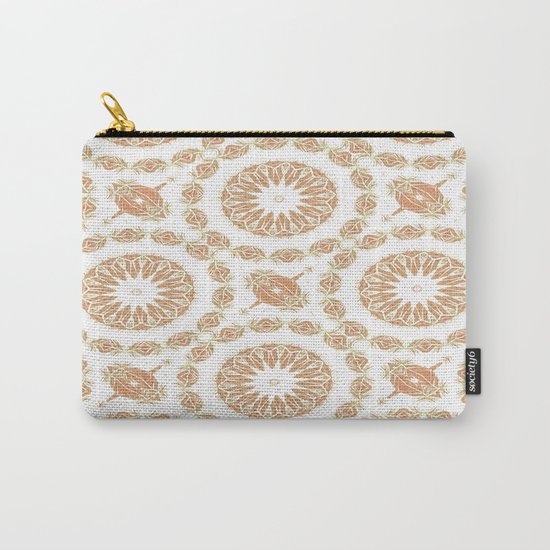 Citrine Mandala Tile Carry-All Pouch
