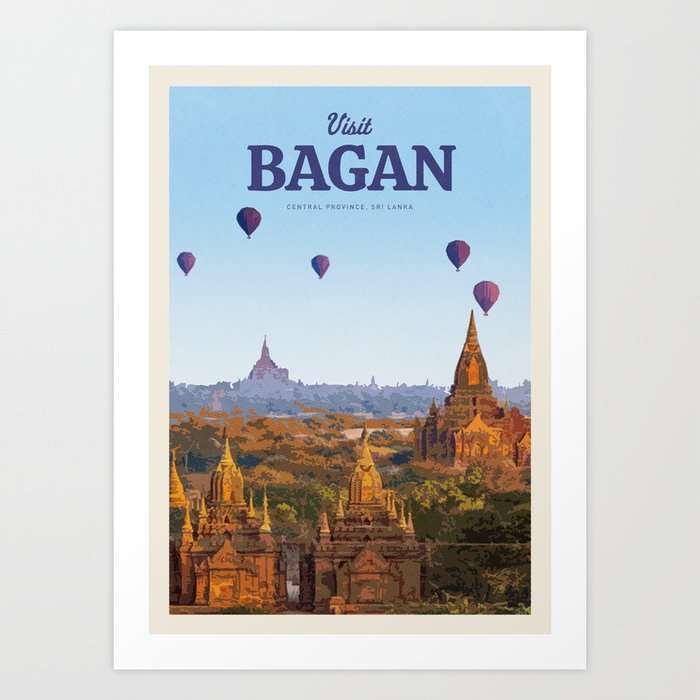 Visit Bagan Art Print