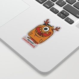 Christmas-monster-Funny design Sticker