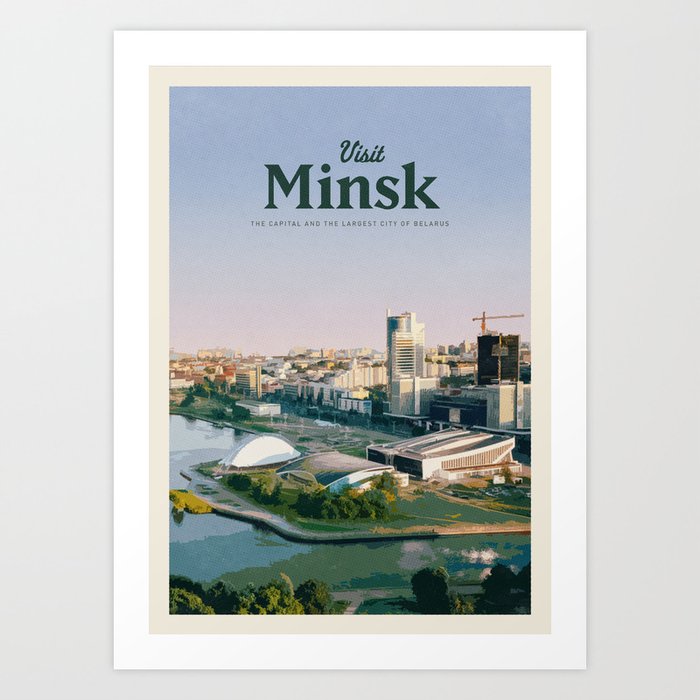 Visit Minsk Art Print