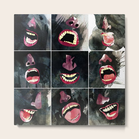 9 gritos Metal Print