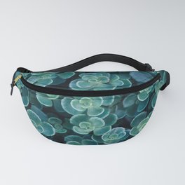 Succulents in Shades of the Sea Fanny Pack
