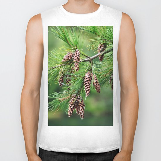 Pine cones Biker Tank