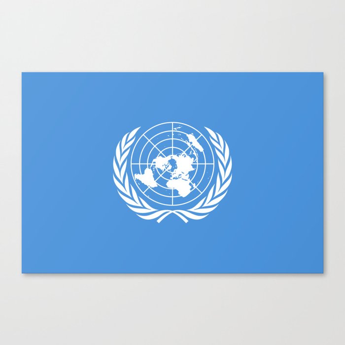 United Nations Flag Canvas Print