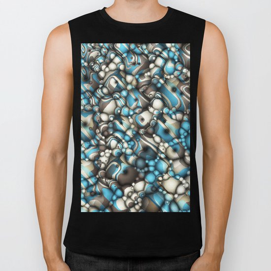 Macro Shapes Abstract Biker Tank